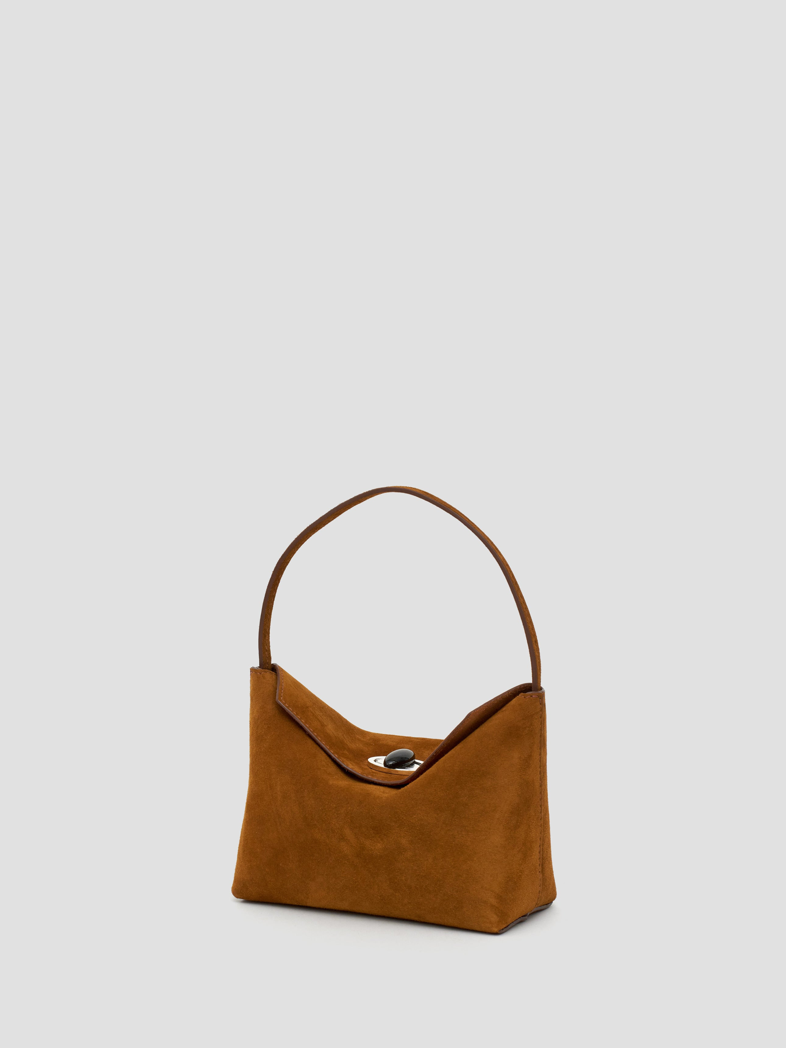 Turnlock Suede Mini Shoulder Bag - 2