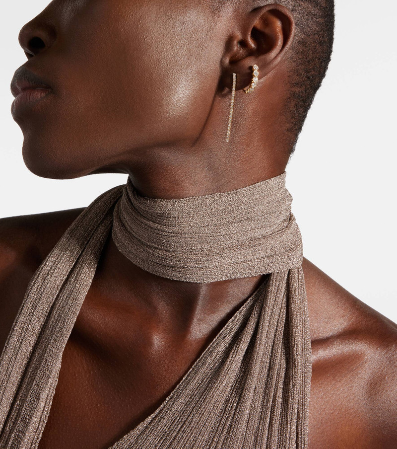 SOPHIE BILLE BRAHE River 18kt gold earrings with diamonds outlook