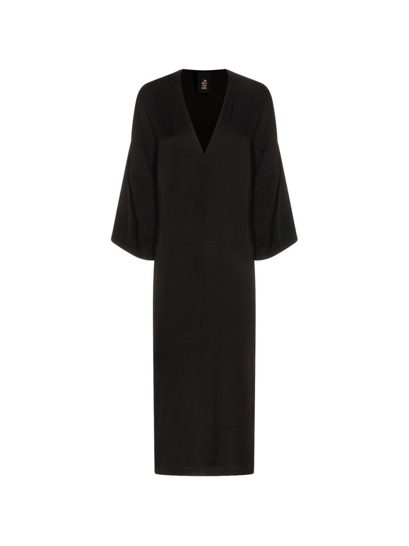 V-neck midi dress 1