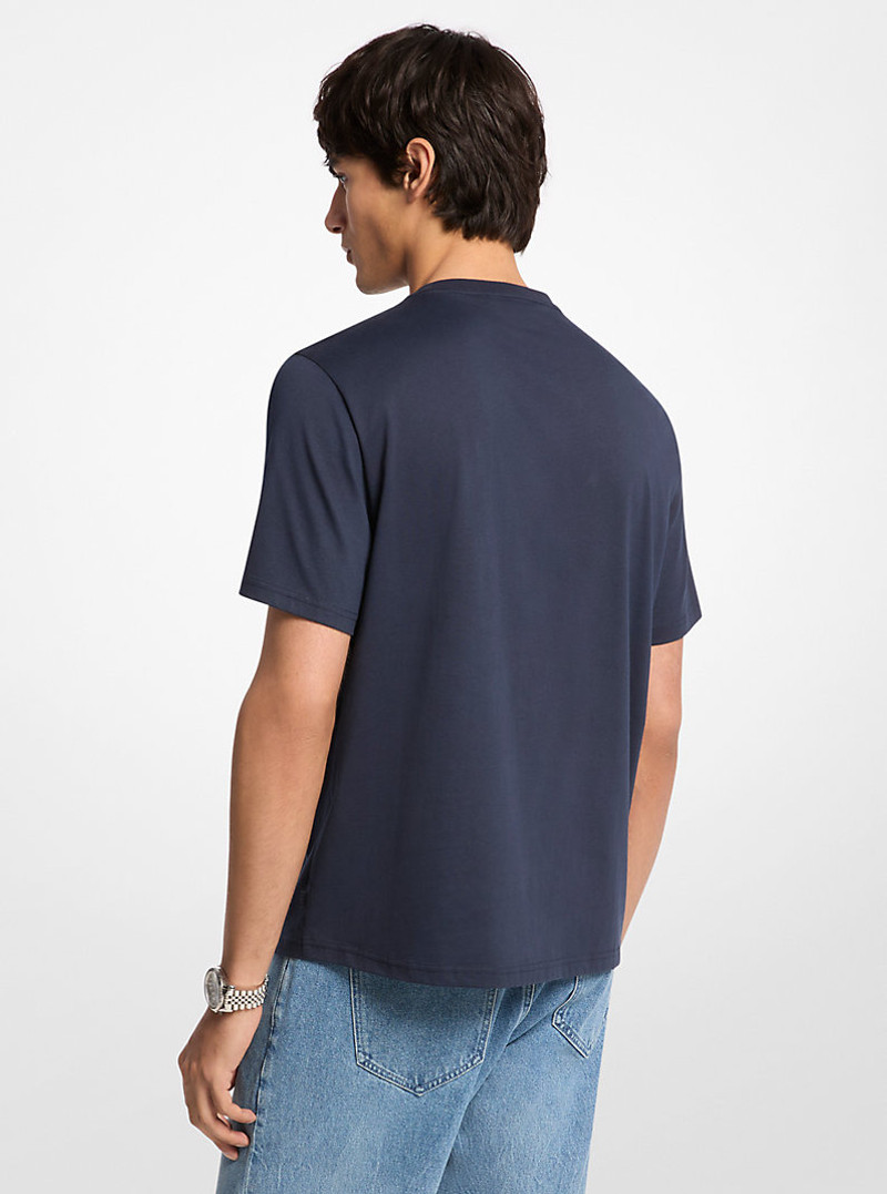 MICHAEL KORS Signature Logo Pocket Cotton T-shirt outlook