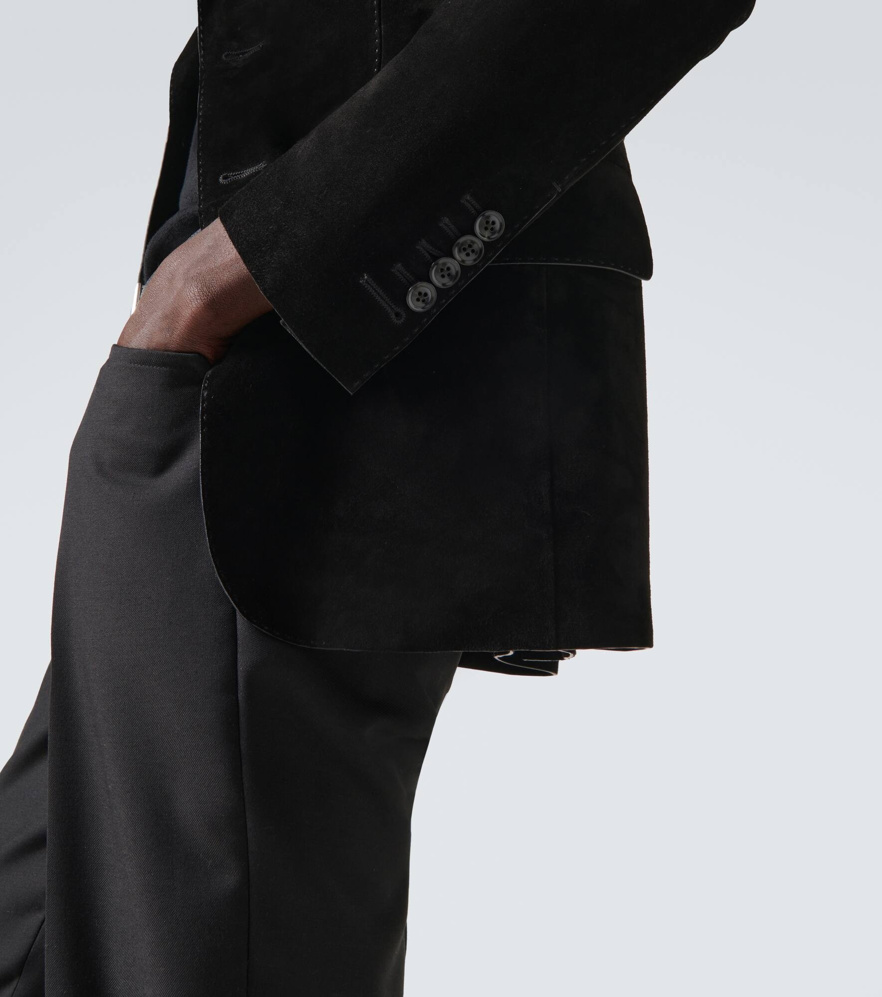 Suede blazer - 5