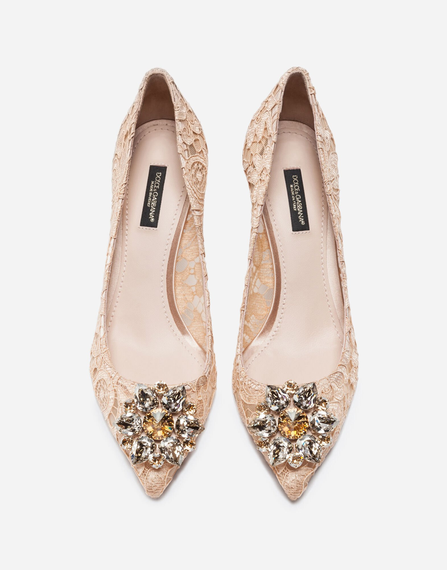 Pump in Taormina lace with crystals - 3