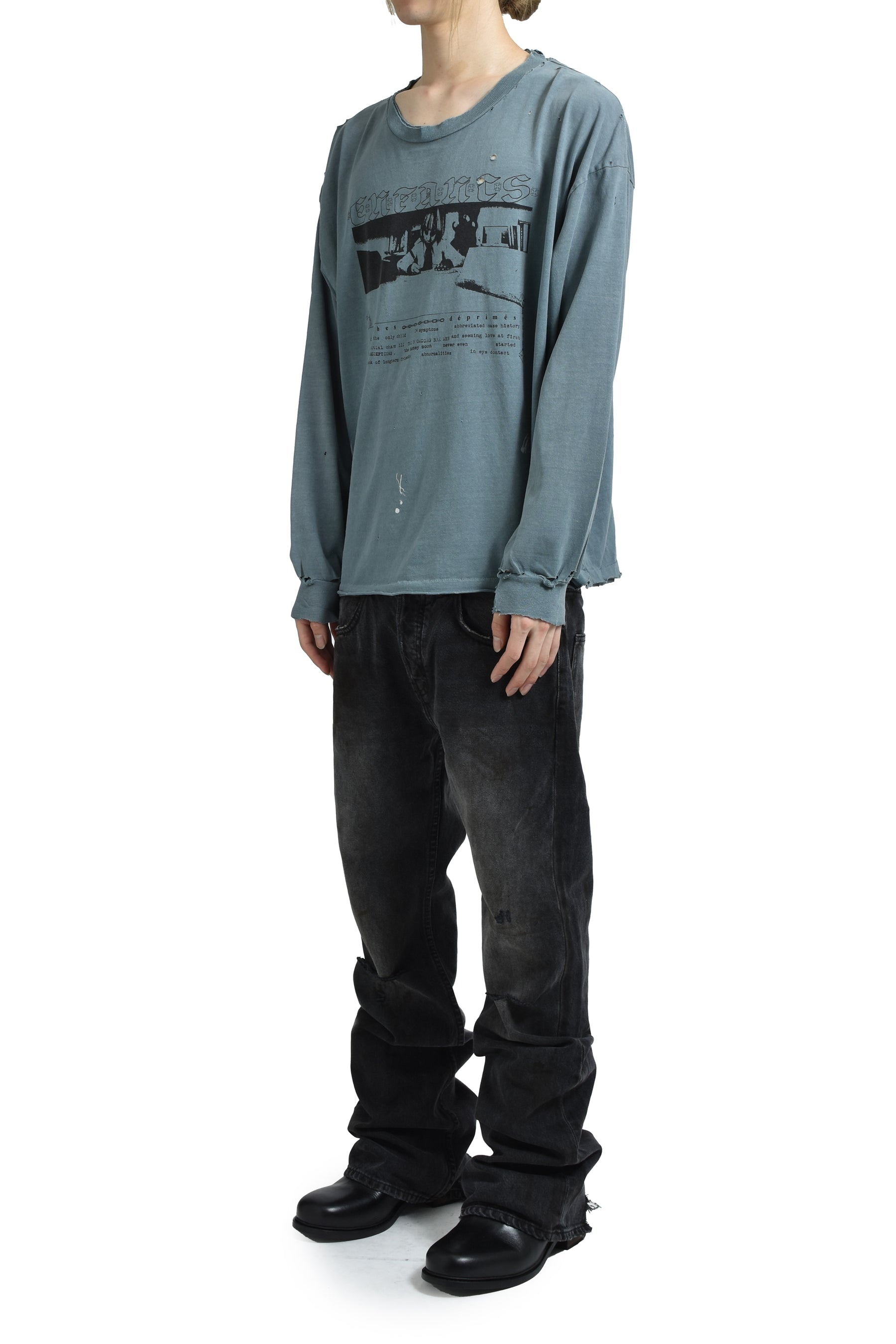 BOY IN CHAINS LS T-SHIRT / FADED BLU - 4