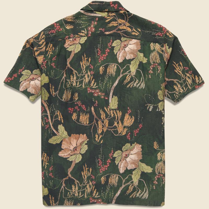 Portuguese Flannel Ambar Camp Shirt - Green outlook