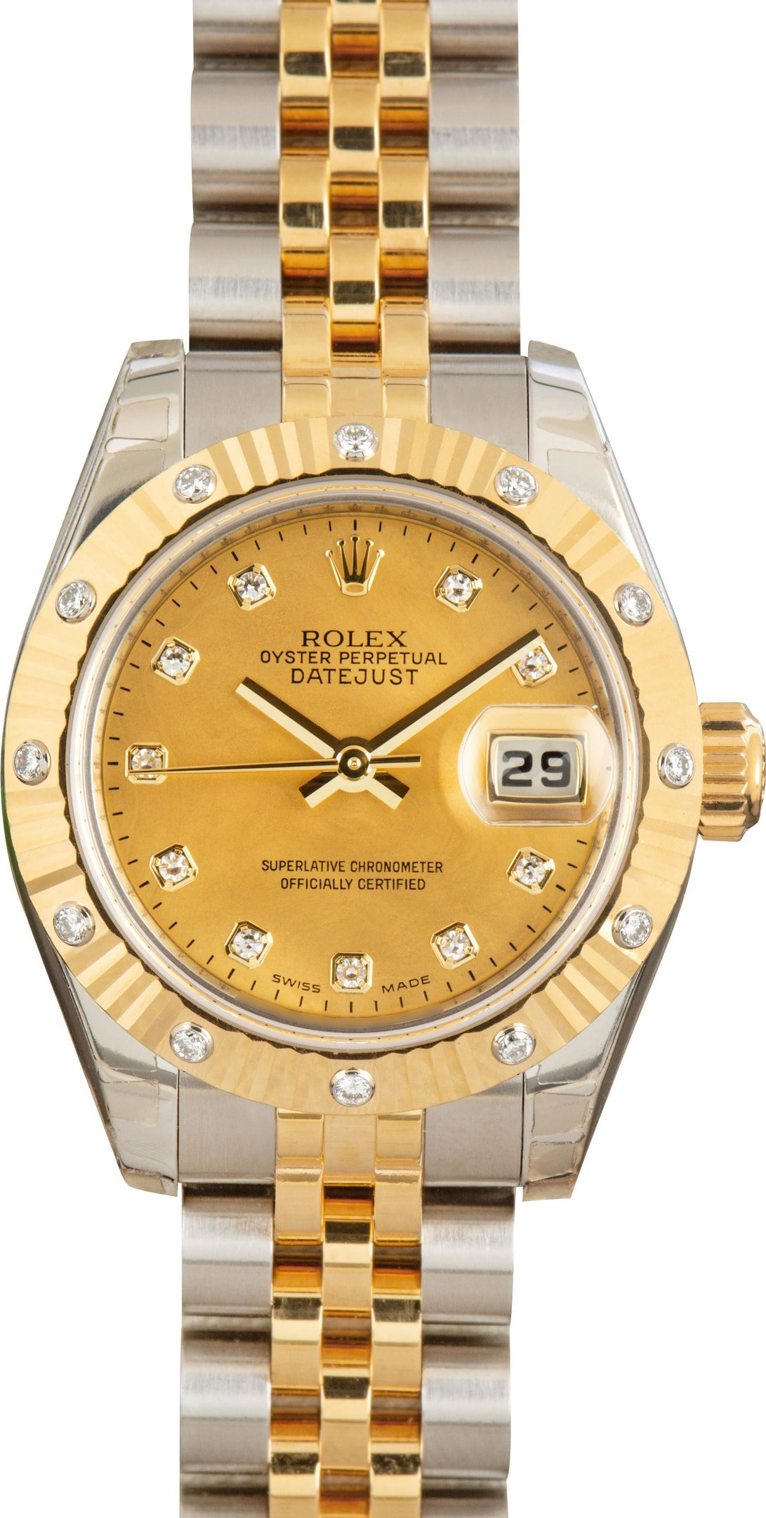 Rolex Datejust 179313 Champagne Diamond Dial - 1