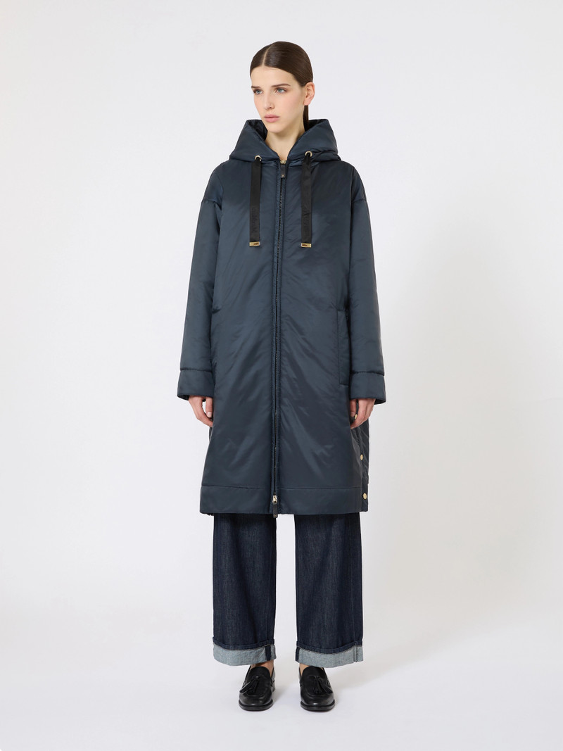 DIONISO Water-repellent canvas padded parka - MIDNIGHTBLUE 3