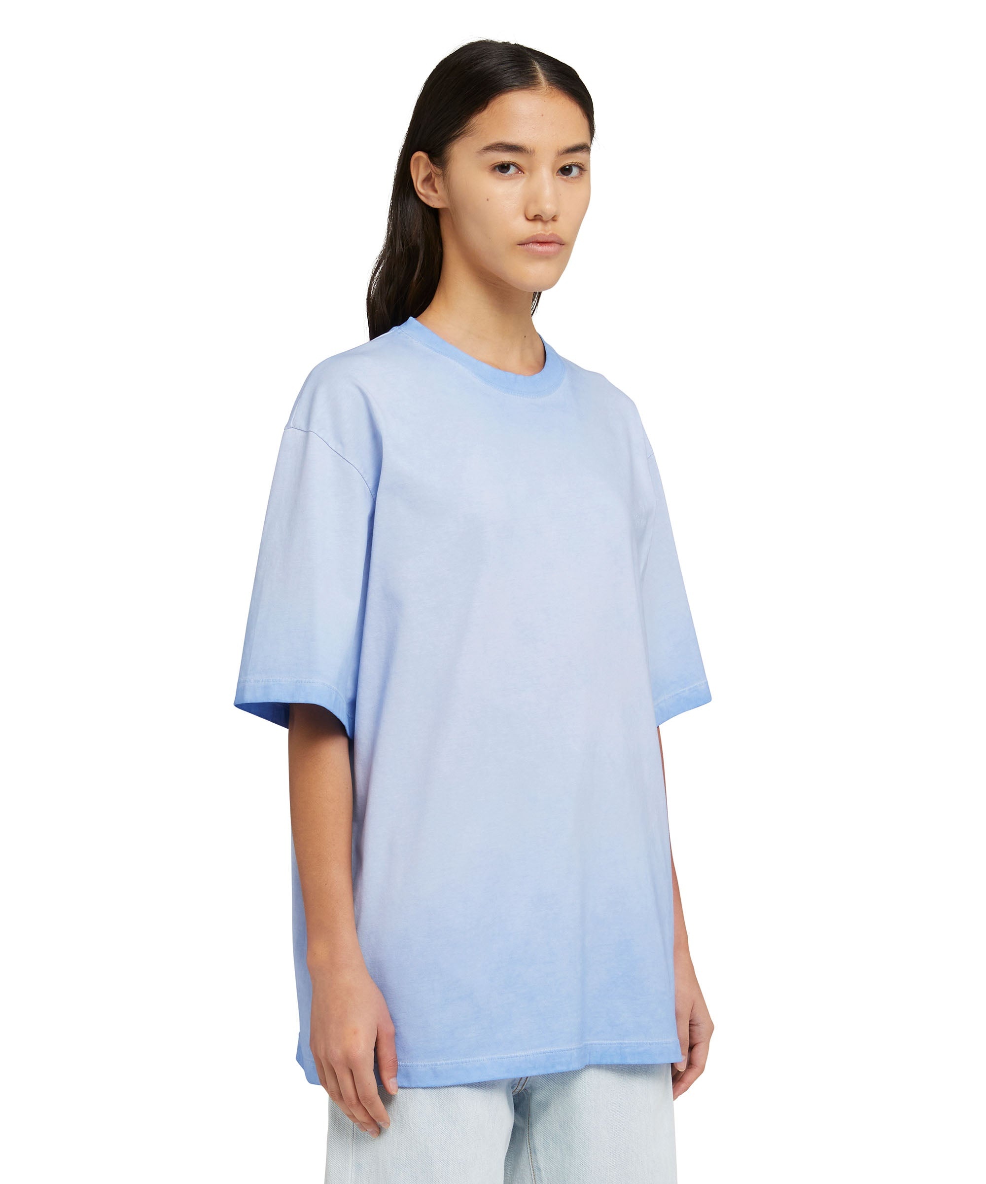 T-Shirt with faded treatment and embroidered logo - 4