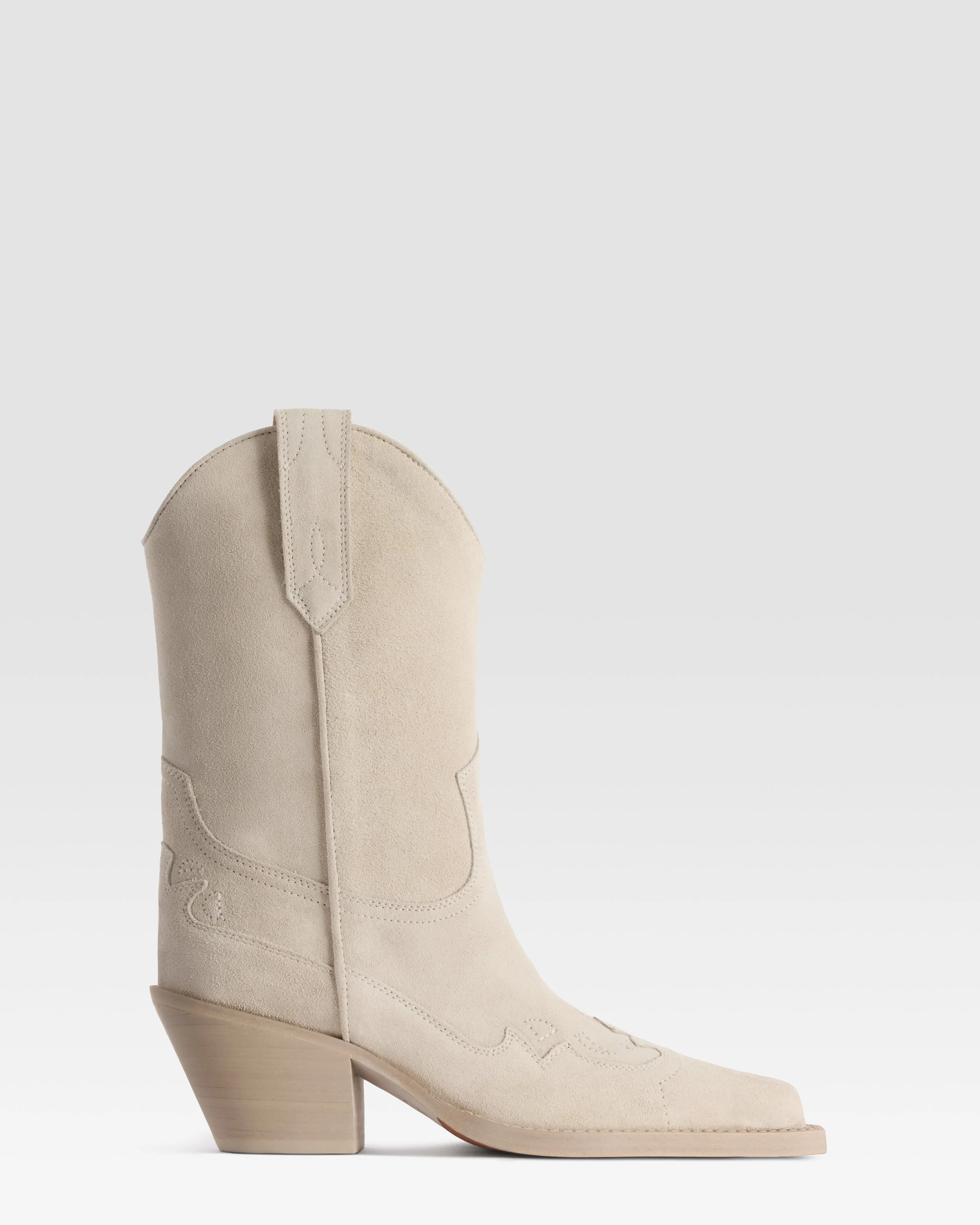 SUEDE WESTERN BOOT - 1