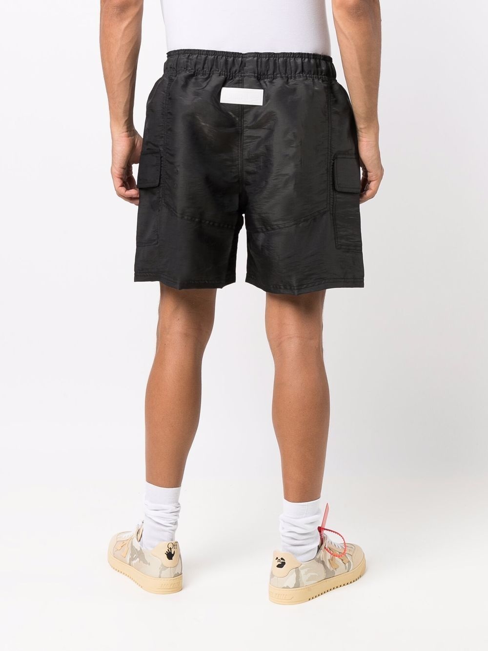 x Rhuigi two-tone drawstring track shorts - 4