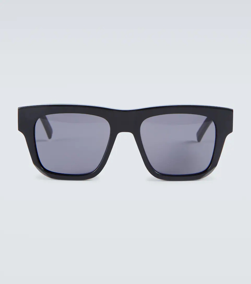 Square acetate sunglasses - 1
