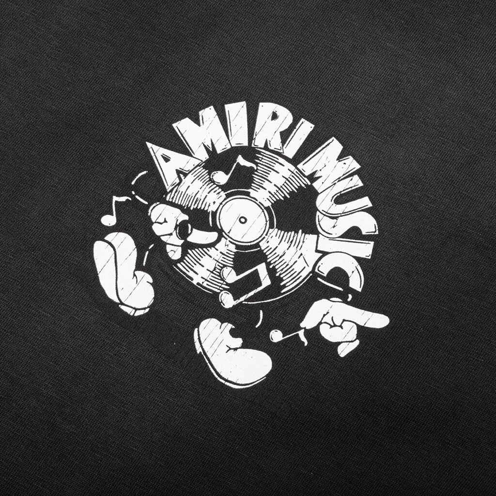 AMIRI MUSIC RECORD TEE - BLACK - 3