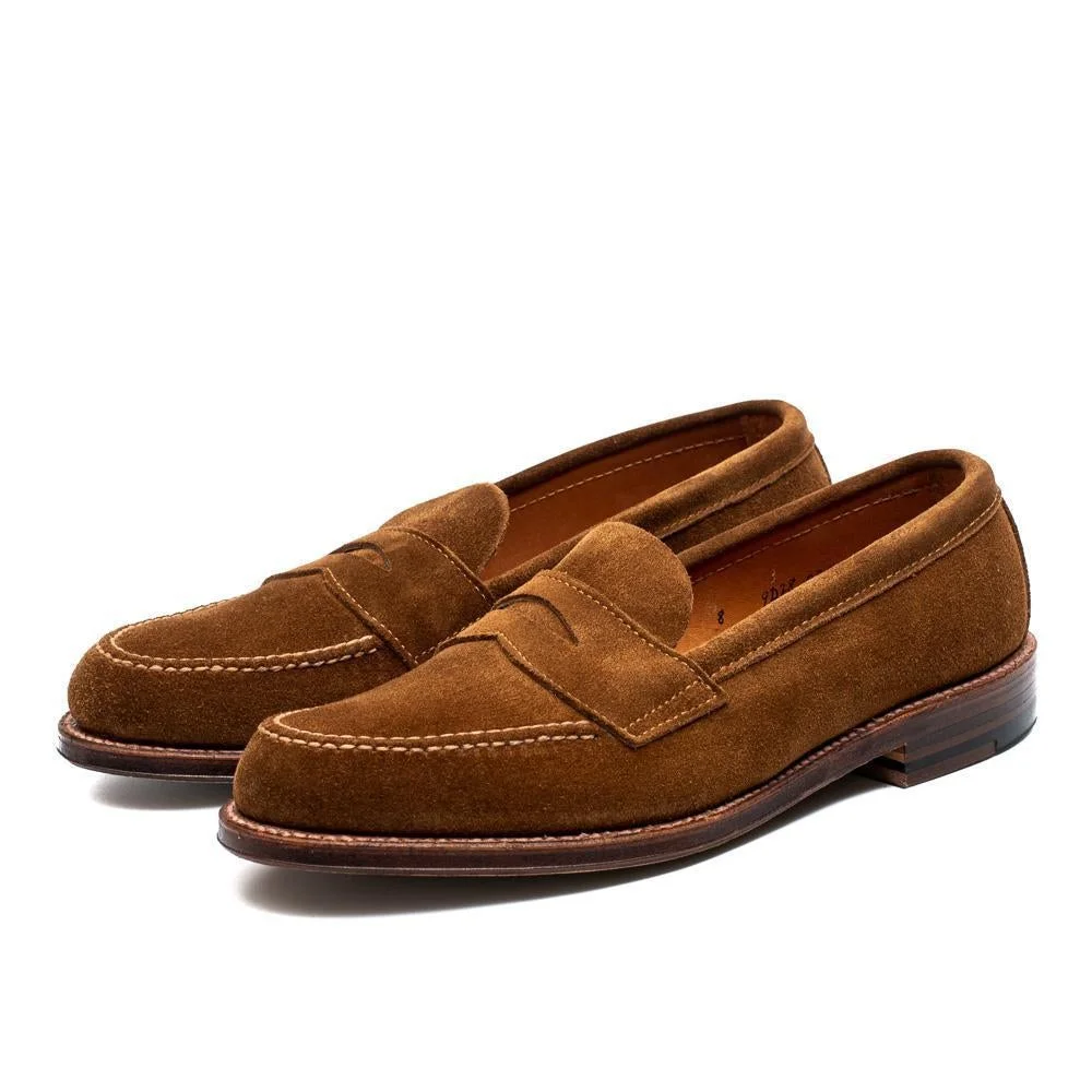 Alden Unlined Penny Loafer Snuff Suede 6243F - 1