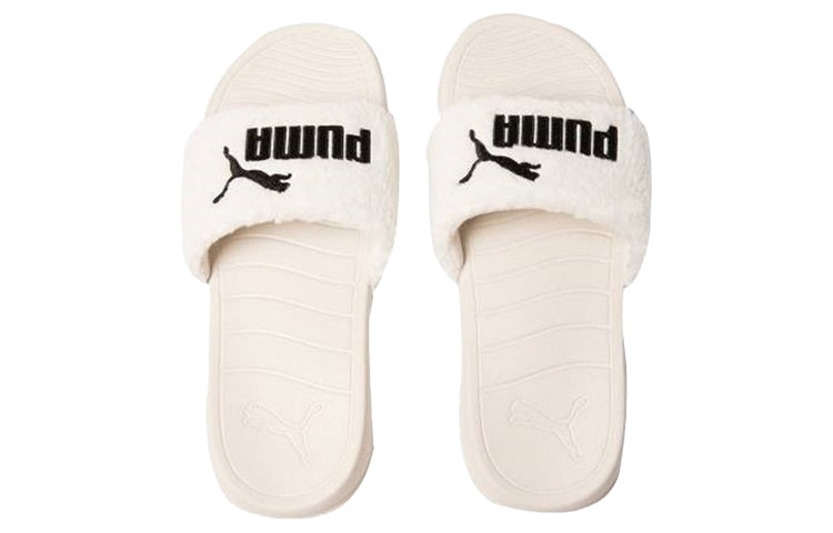 PUMA Popcat 20 White Velvet Slippers 375955-02 - 4