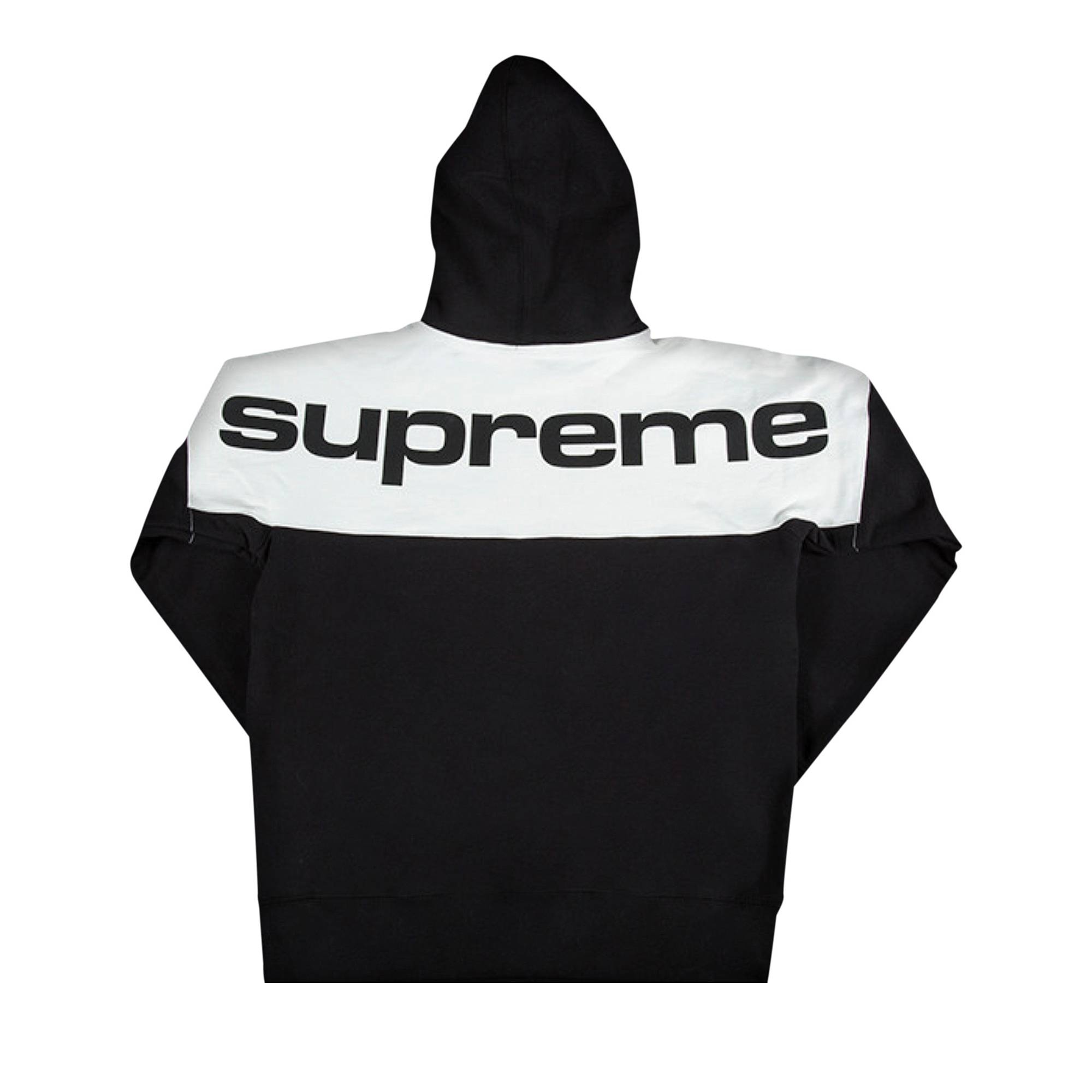 Supreme Blocked Hooded Sweatshirt 'Black' - 2