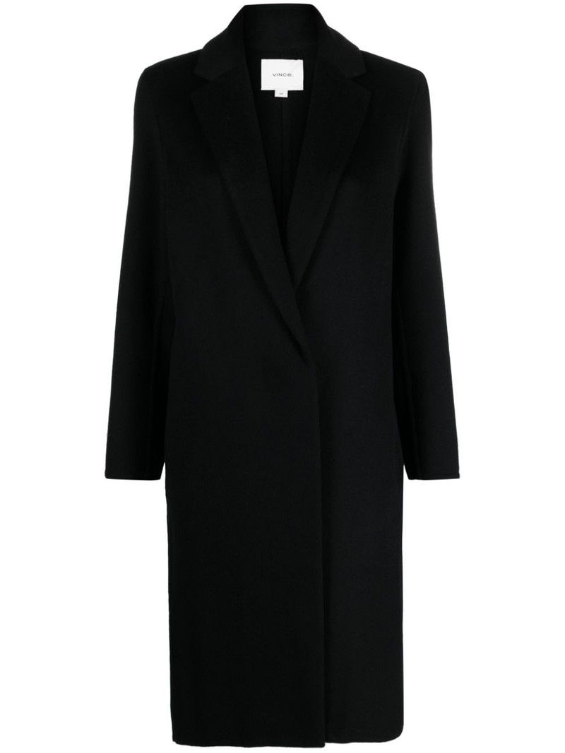 notched-lapel trench coat 1