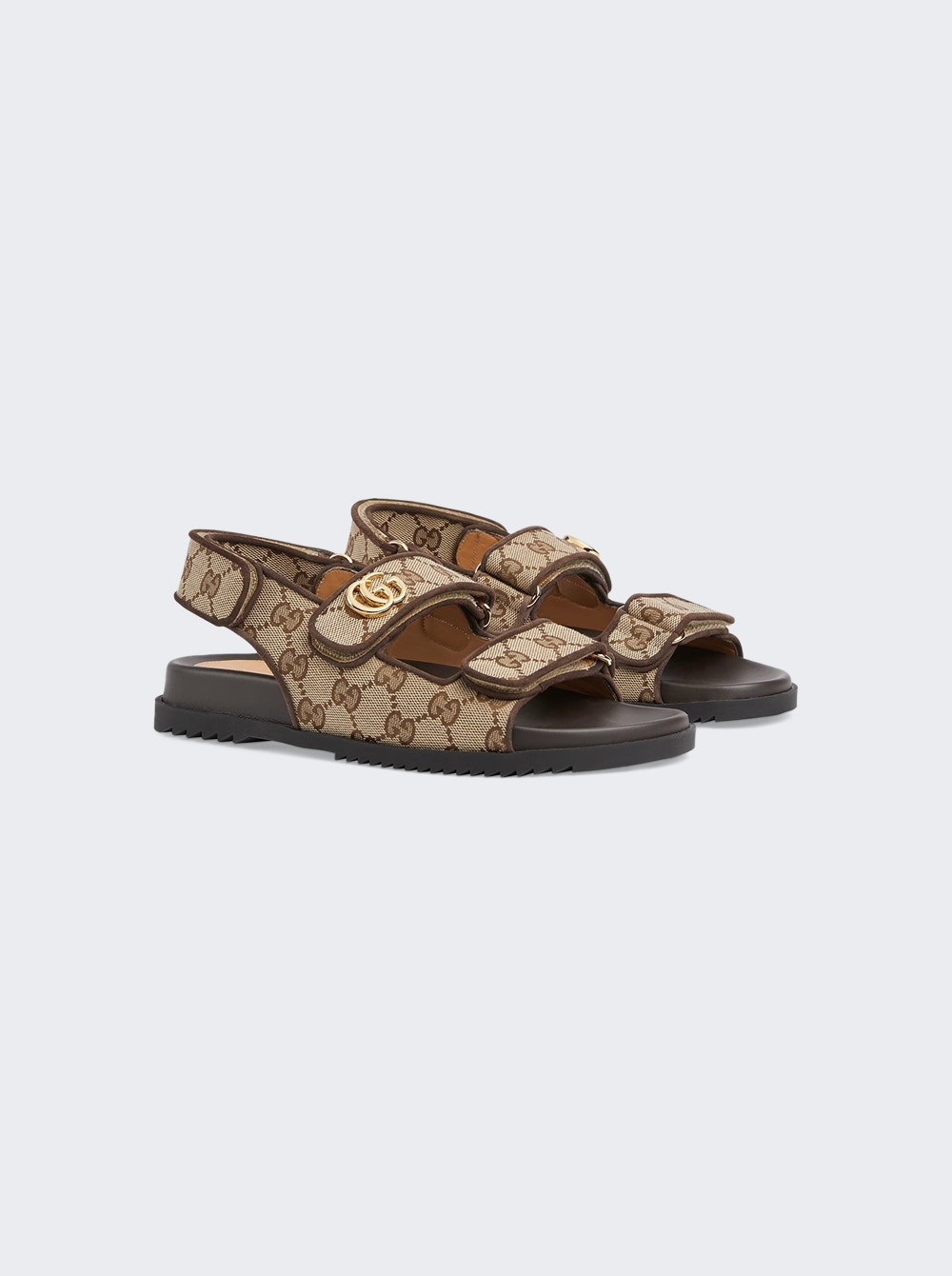 Sandal With Double G Tan - 2