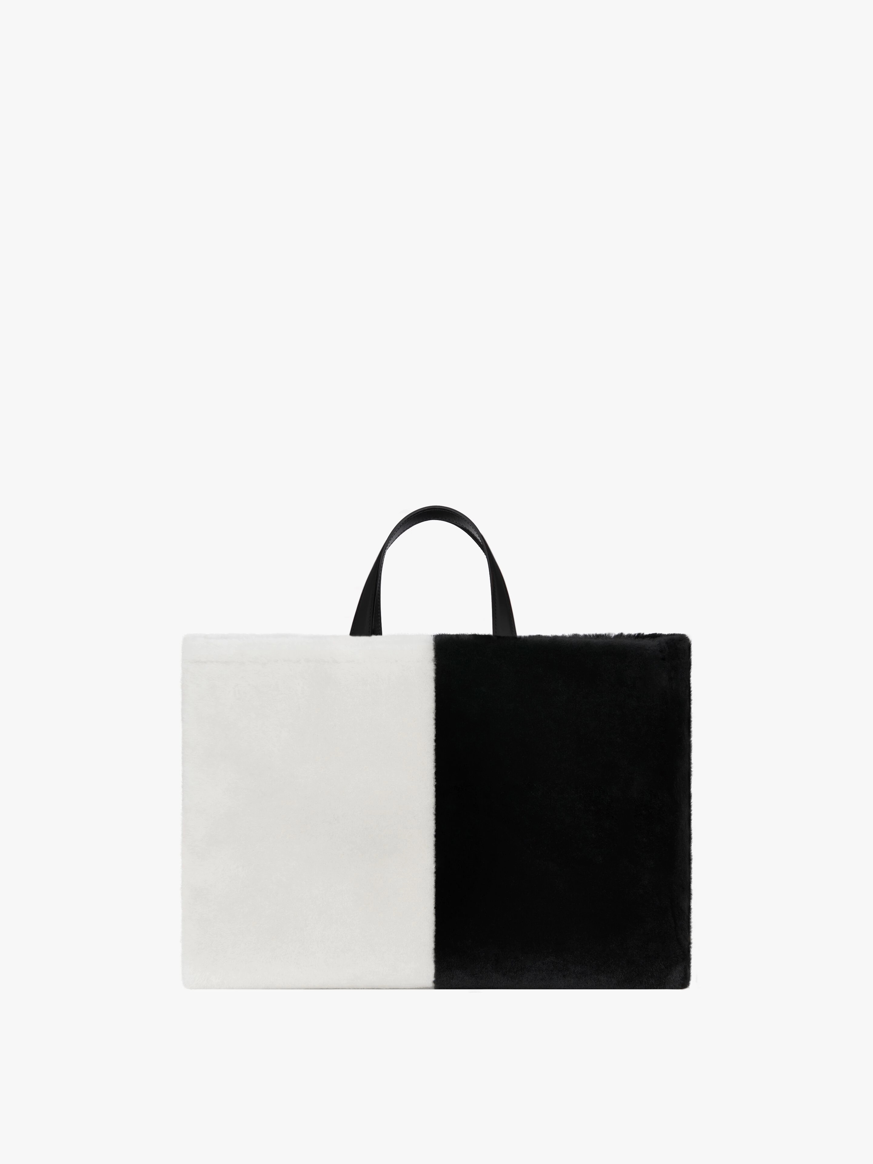 MEDIUM G TOTE SHOPPING BAG IN SHEARLING - 4