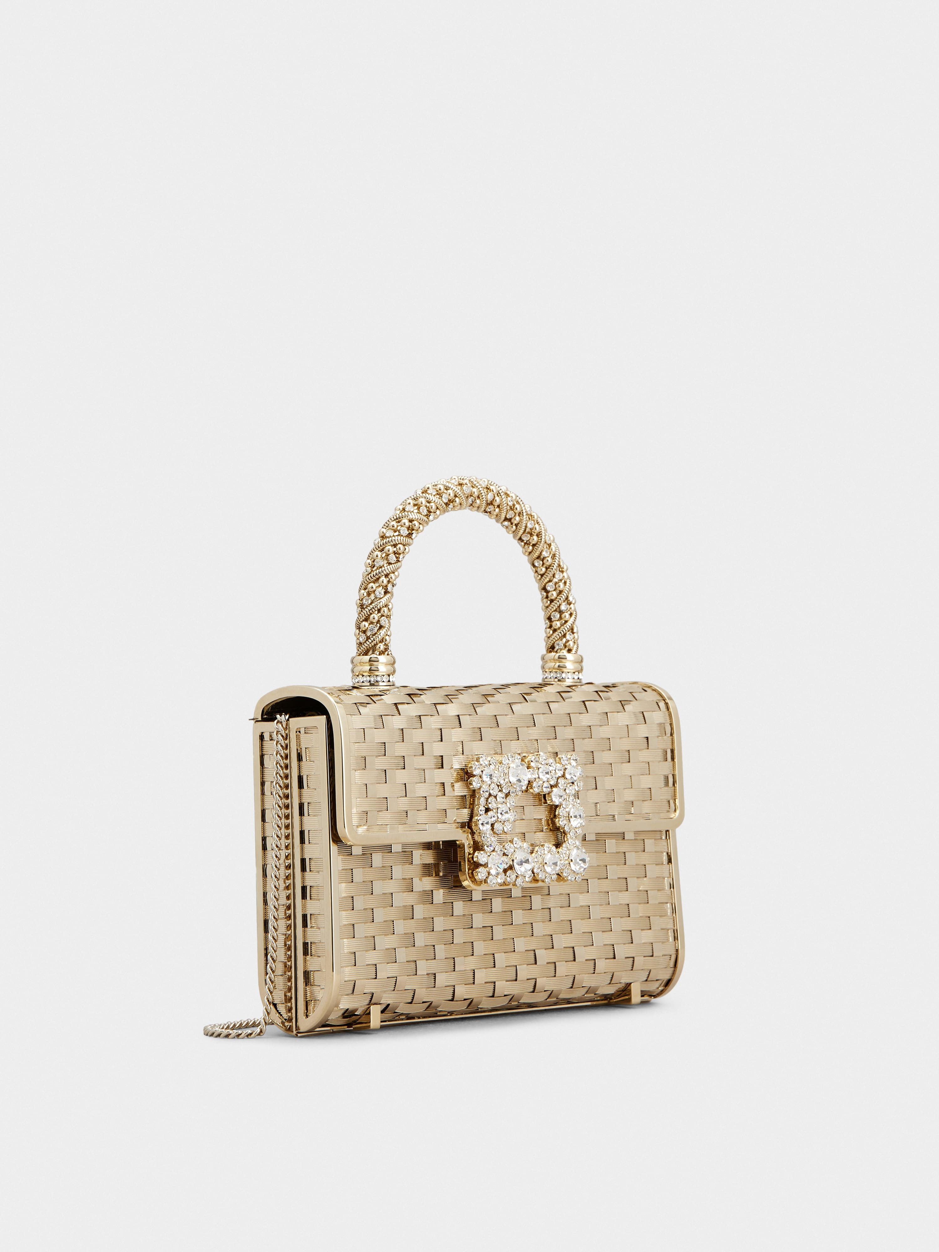 Jewel Efflorescence Mini Bag in metal - 3