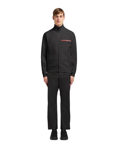 Prada Recycled Double Technical Jersey sweatshirt jacket outlook