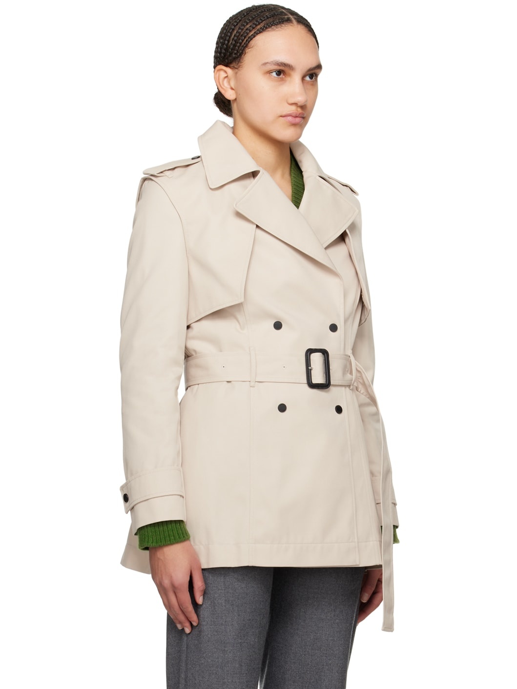 Beige Adva Trench Coat - 2