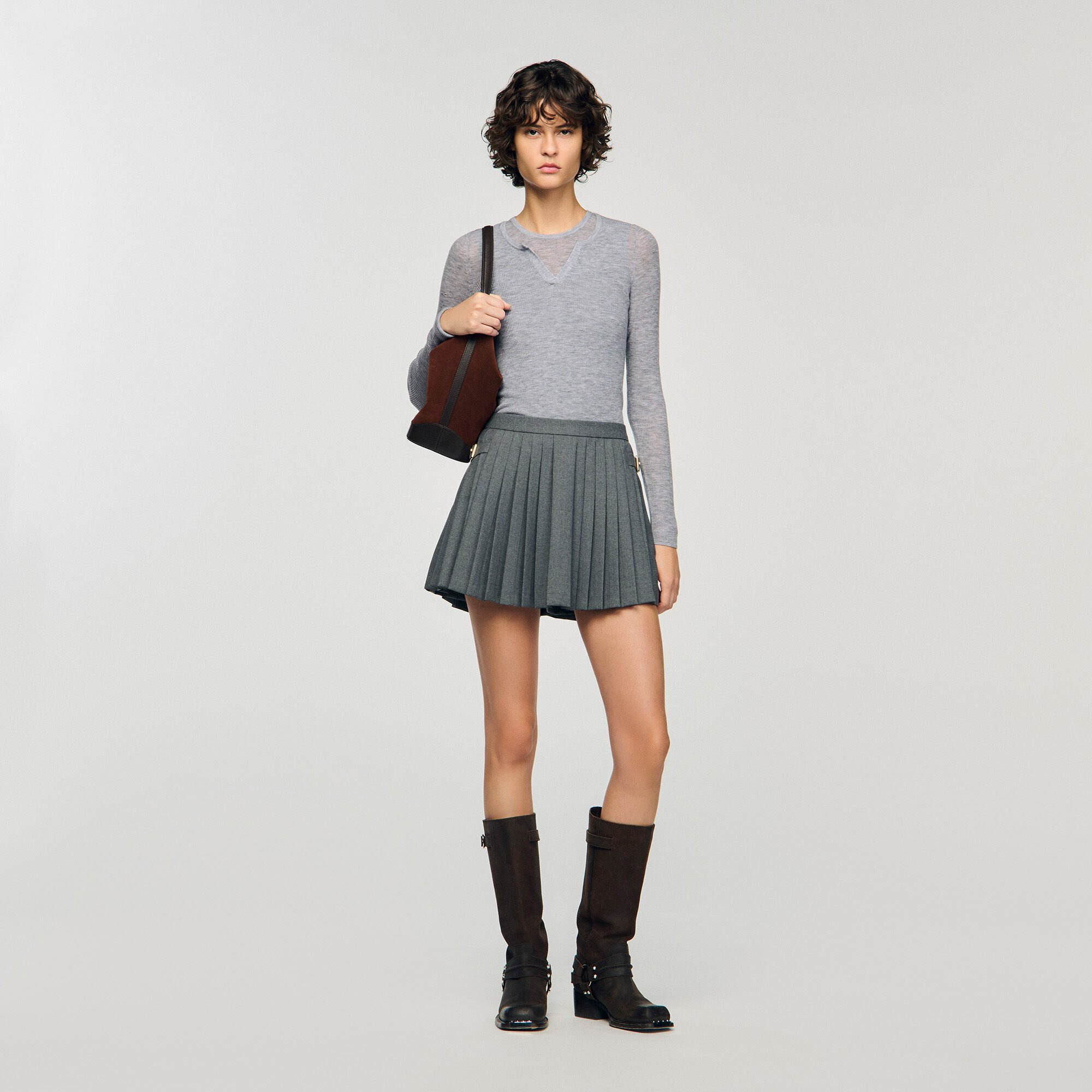 PLEATED SKORT - 1