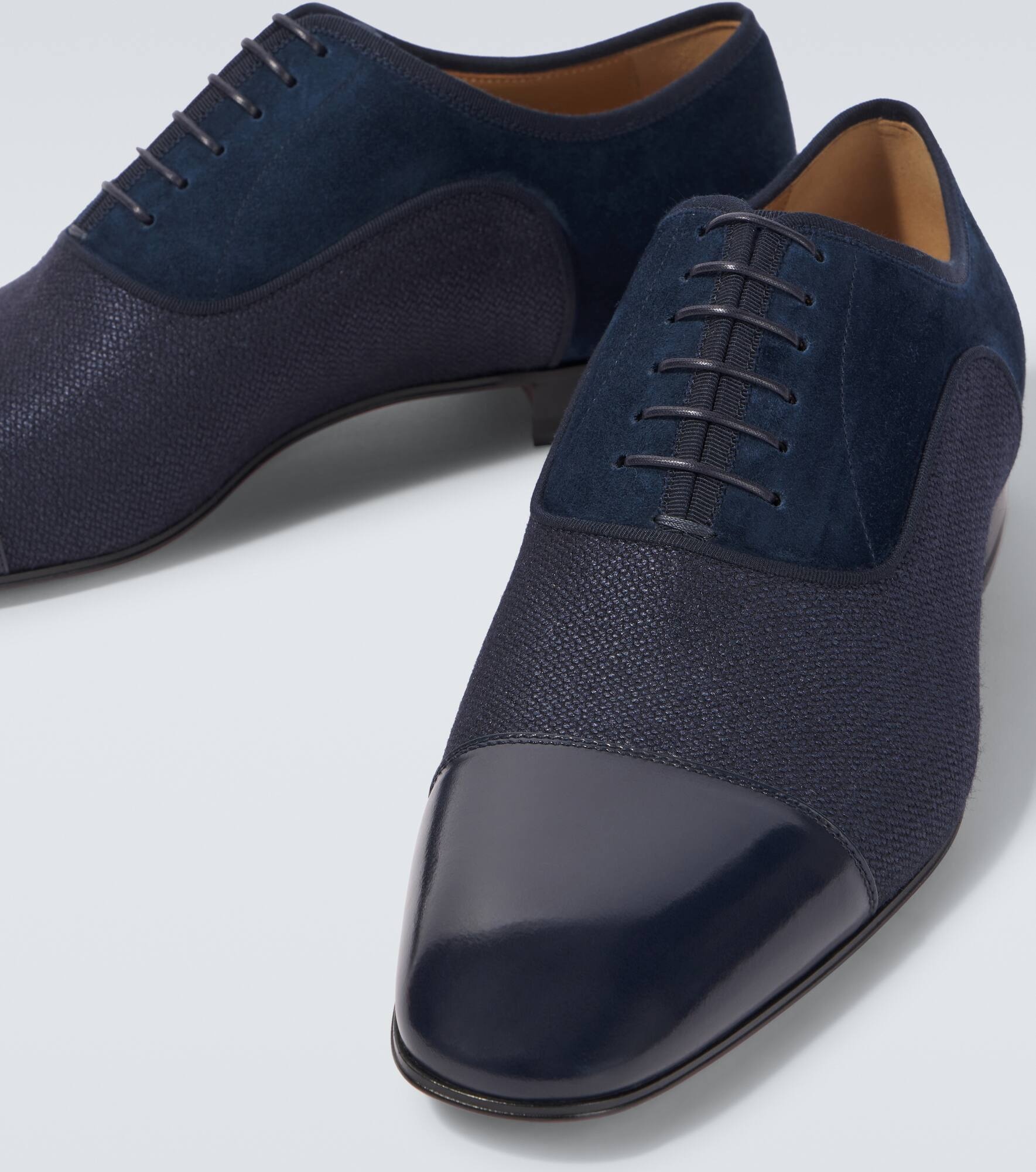 Greggo leather-trimmed Oxford shoes - 3