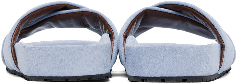 WALES BONNER Blue Criss-Cross Sandals outlook