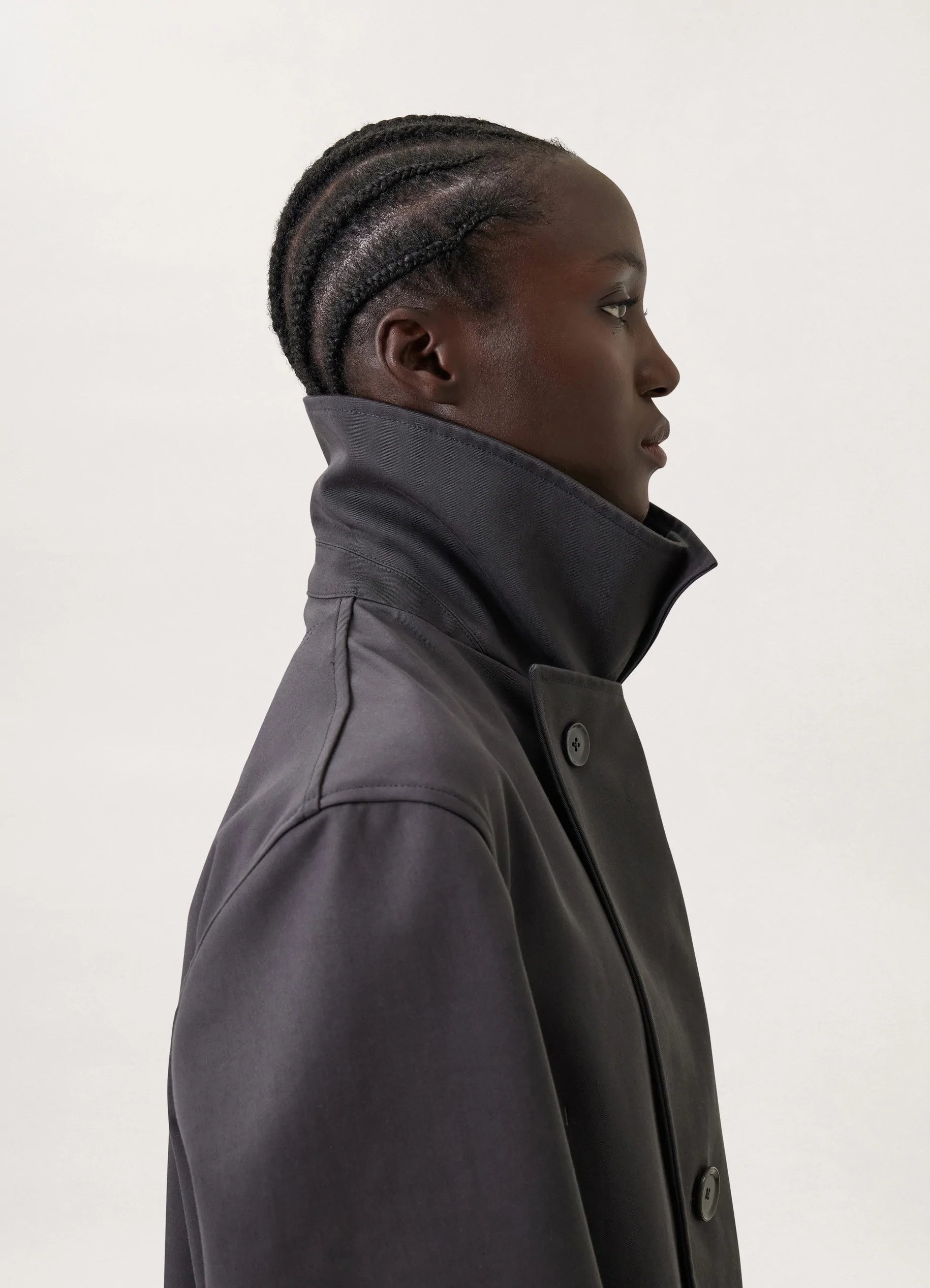 MILITARY DOUBLE BREASTED TRENCH
BONDED COTTON - 4
