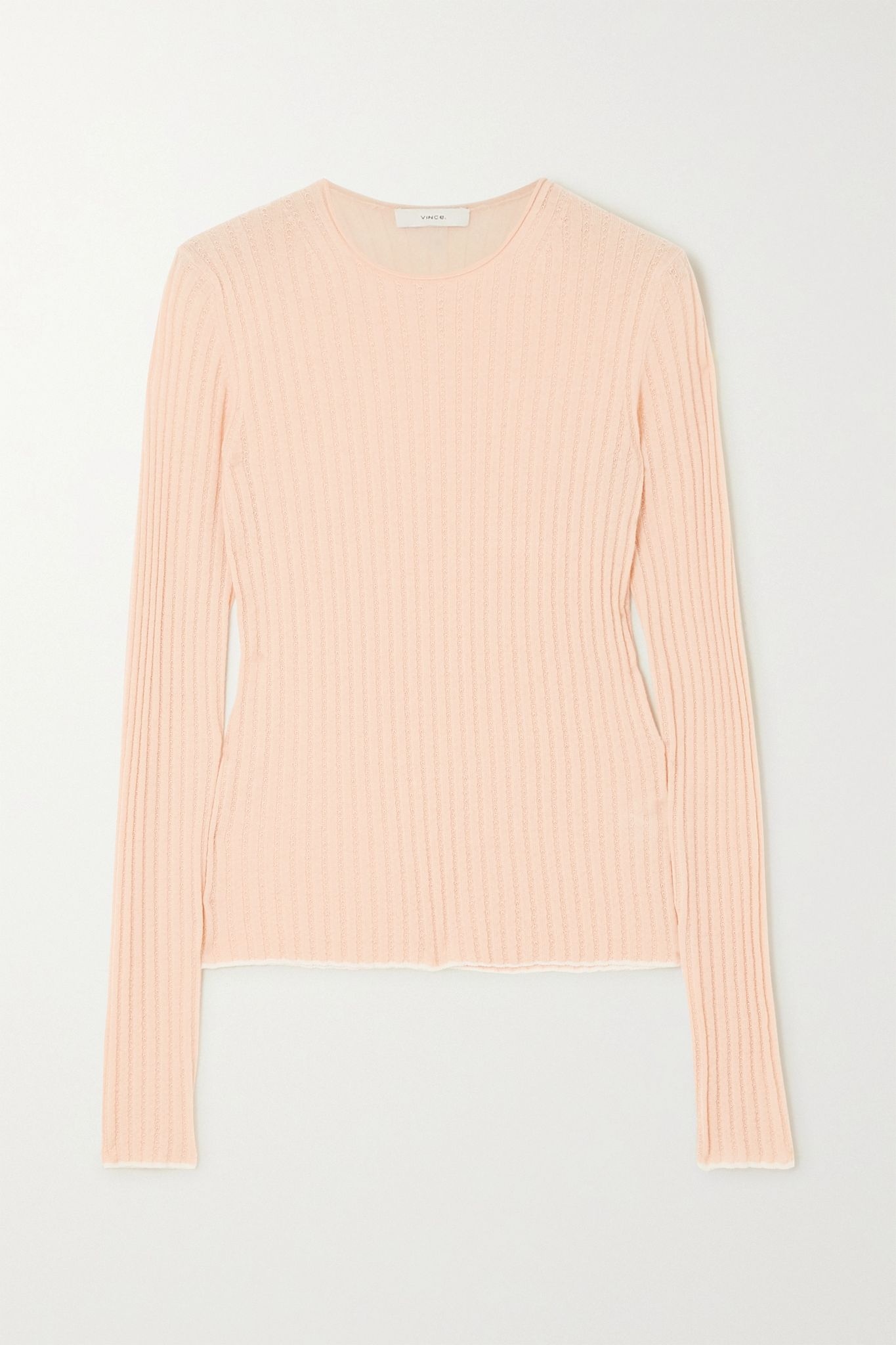 Ribbed cashmere sweater - 1