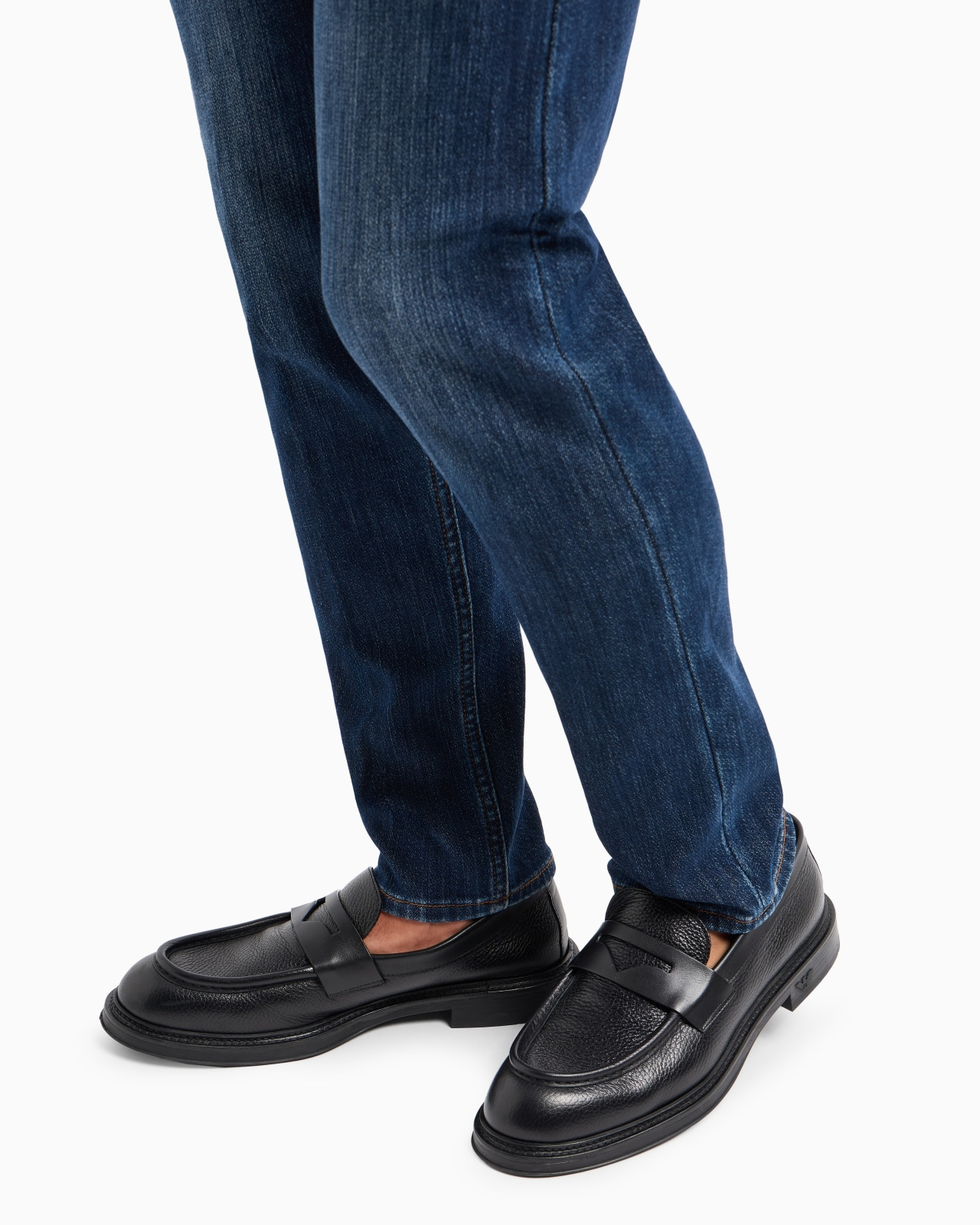 J75 Slim-fit, stone-washed denim jeans with fleece lining - 5