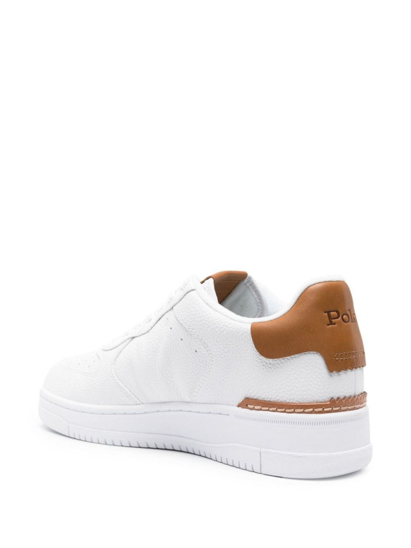 Polo Pony embroidered leather sneakers 3