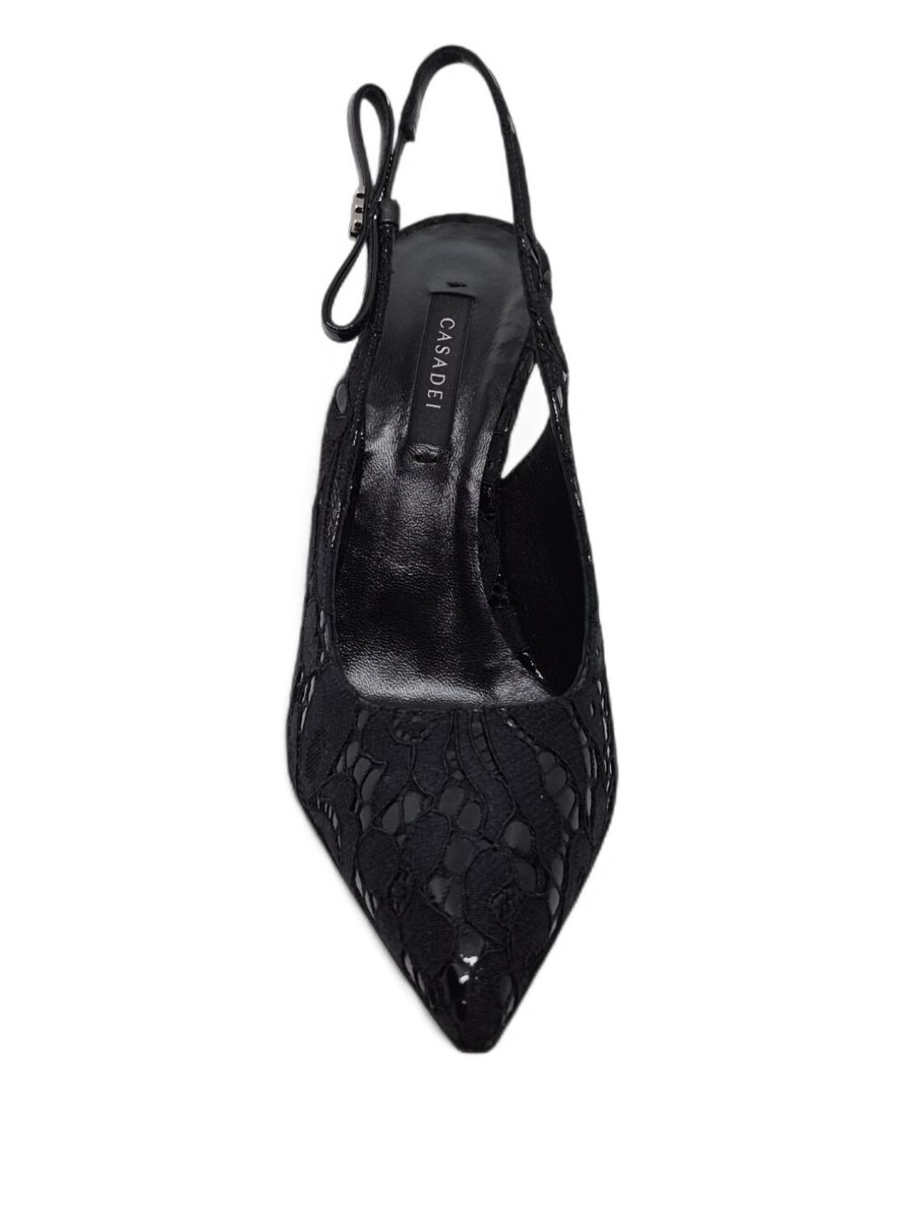 lace slingback pumps - 3