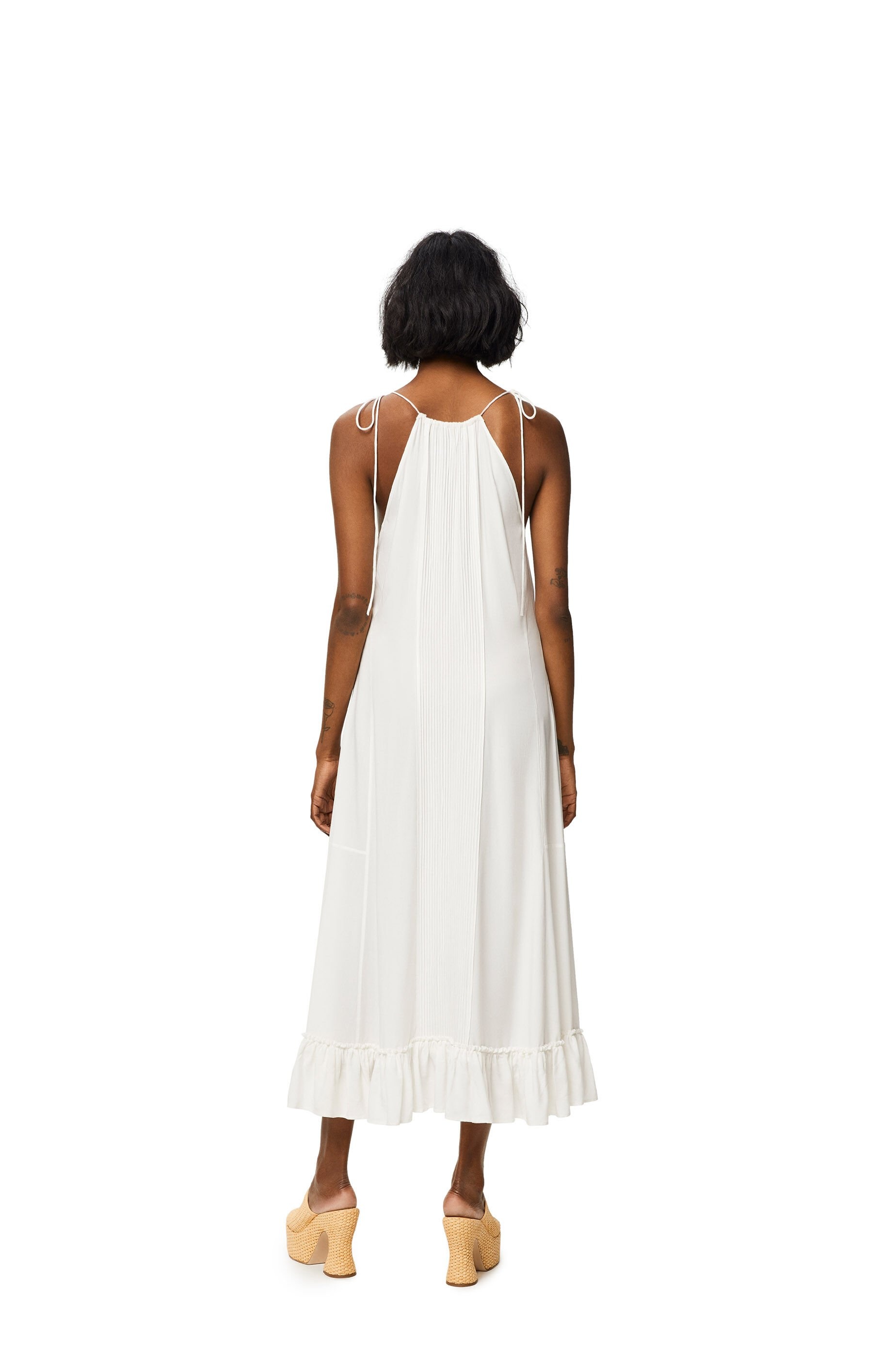 Ruffle dress in viscose - 3