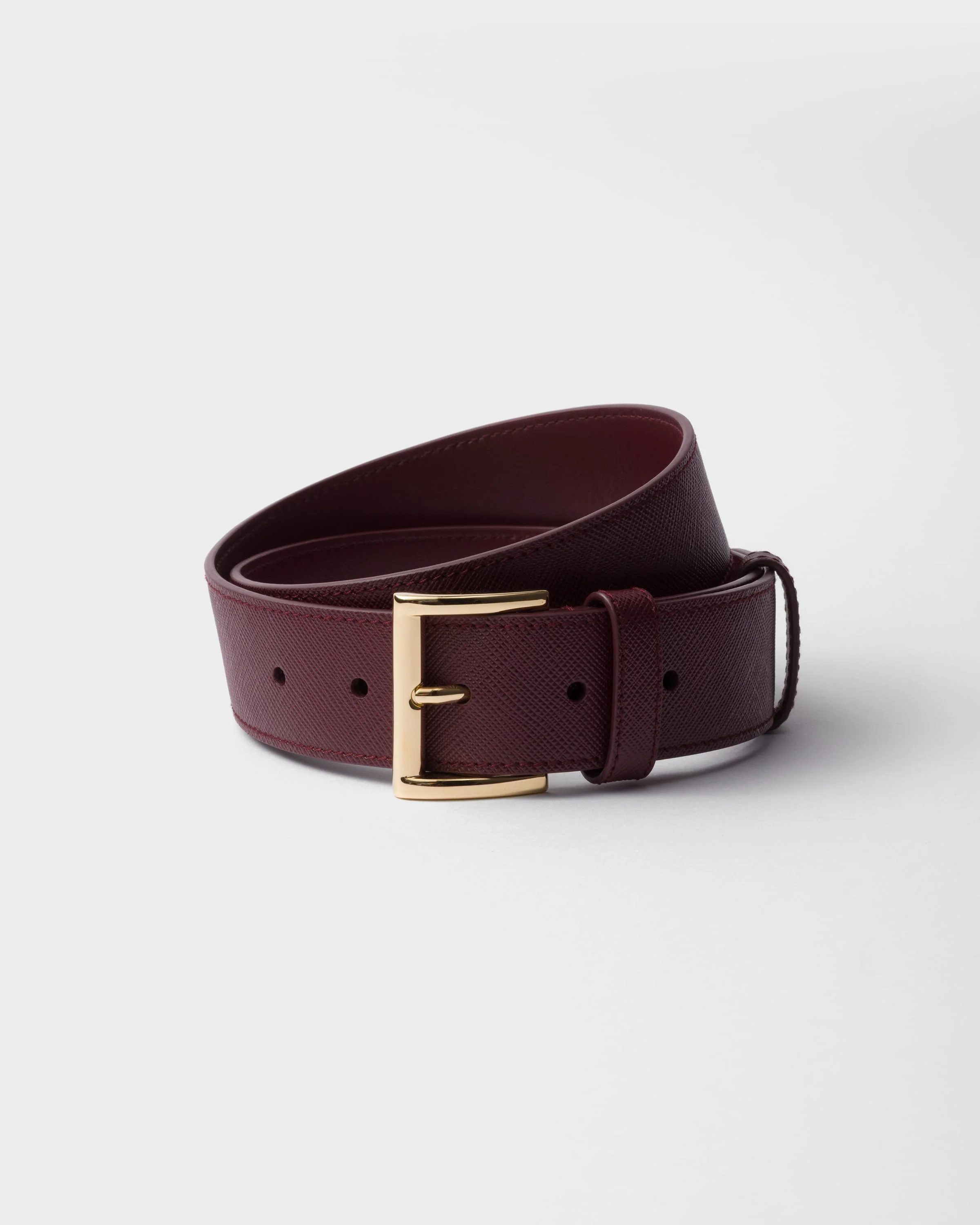 Saffiano leather belt - 1