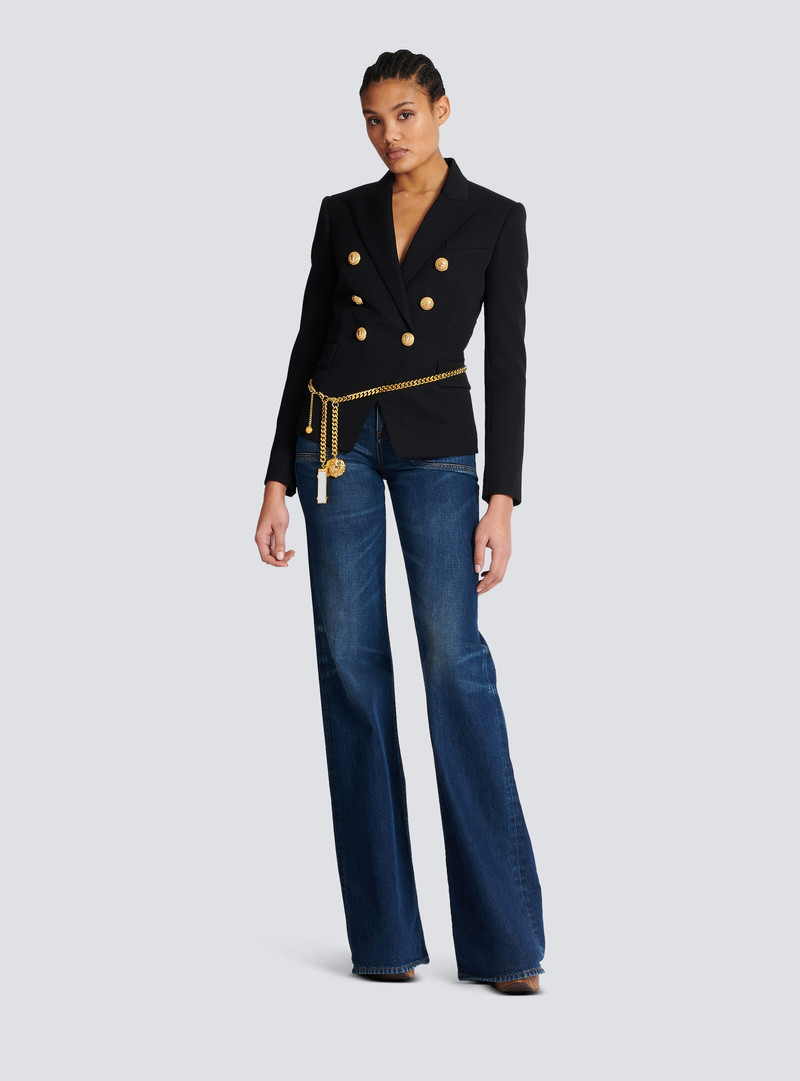 Balmain 6-button wool jacket outlook