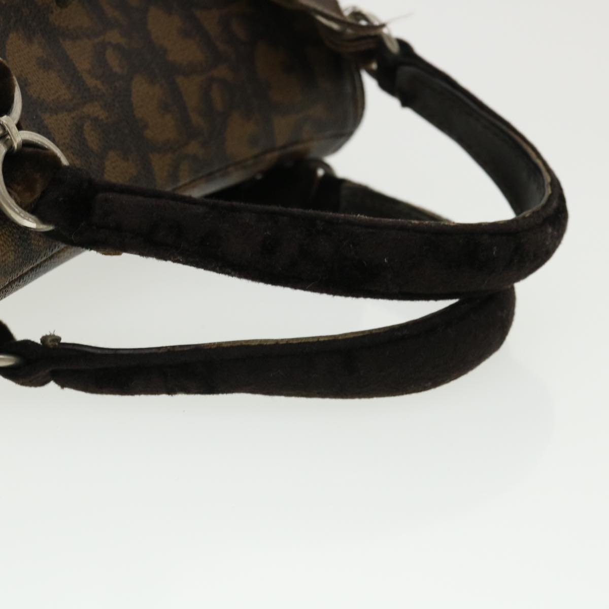 DIOR Trotter Canvas Hand Bag Brown - 7