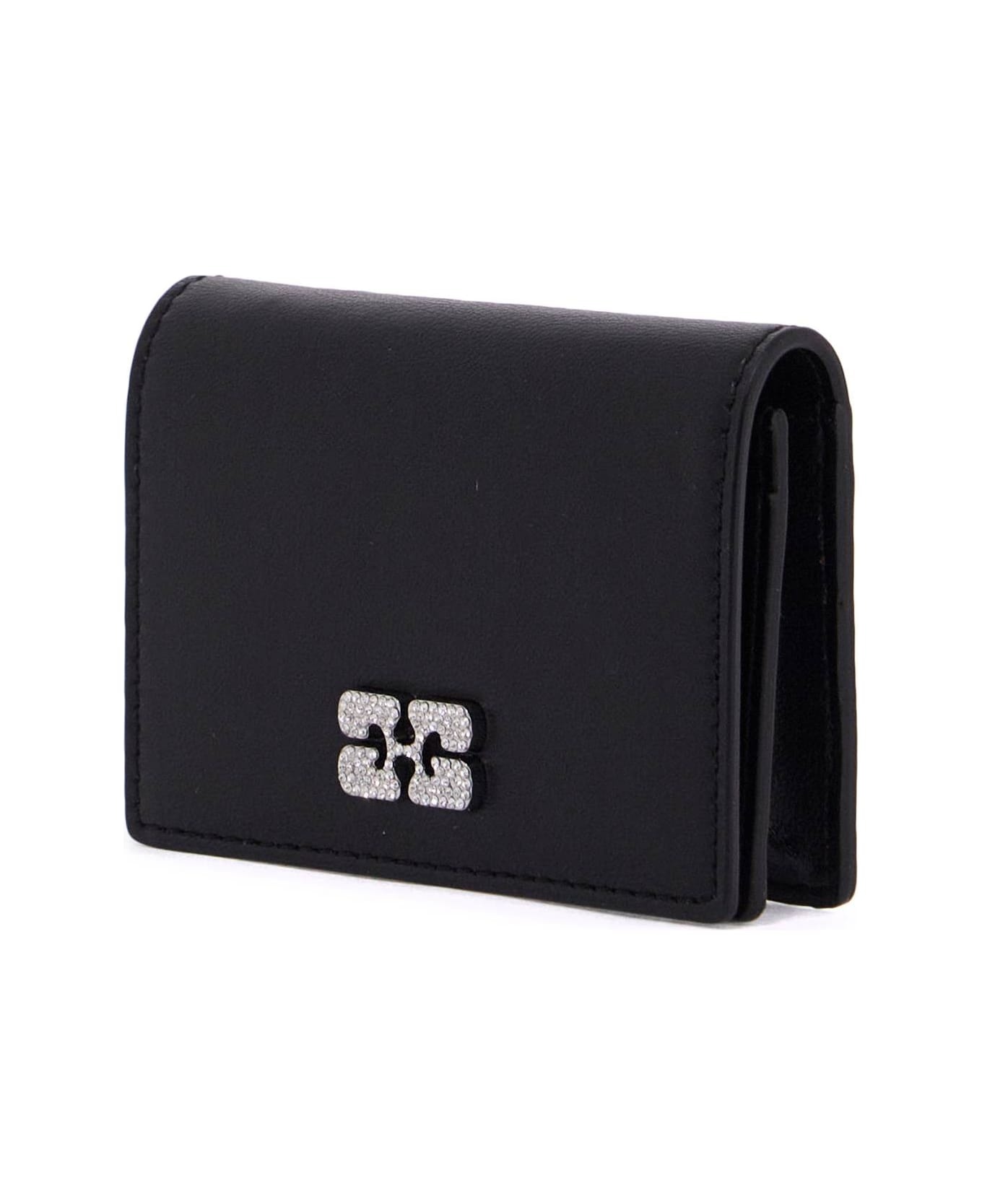 Bou Flap Wallet In Black Leather - 4