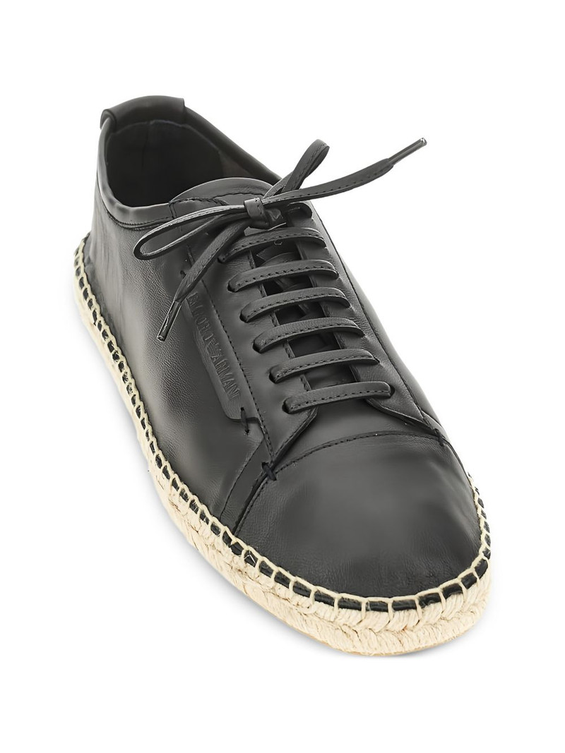 EMPORIO ARMANI lace-up espadrilles outlook