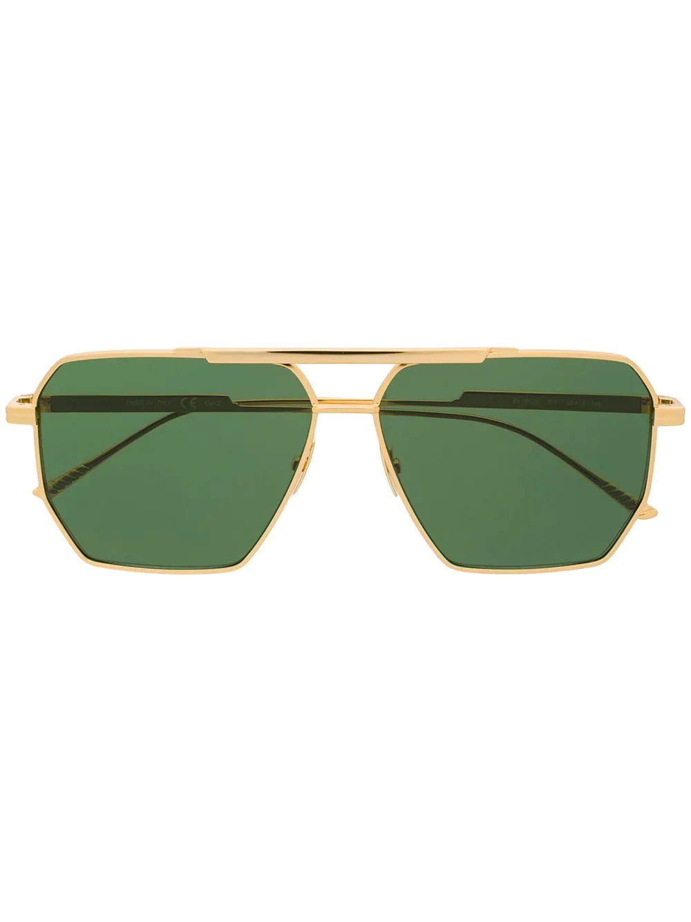 square-frame aviator sunglasses - 1