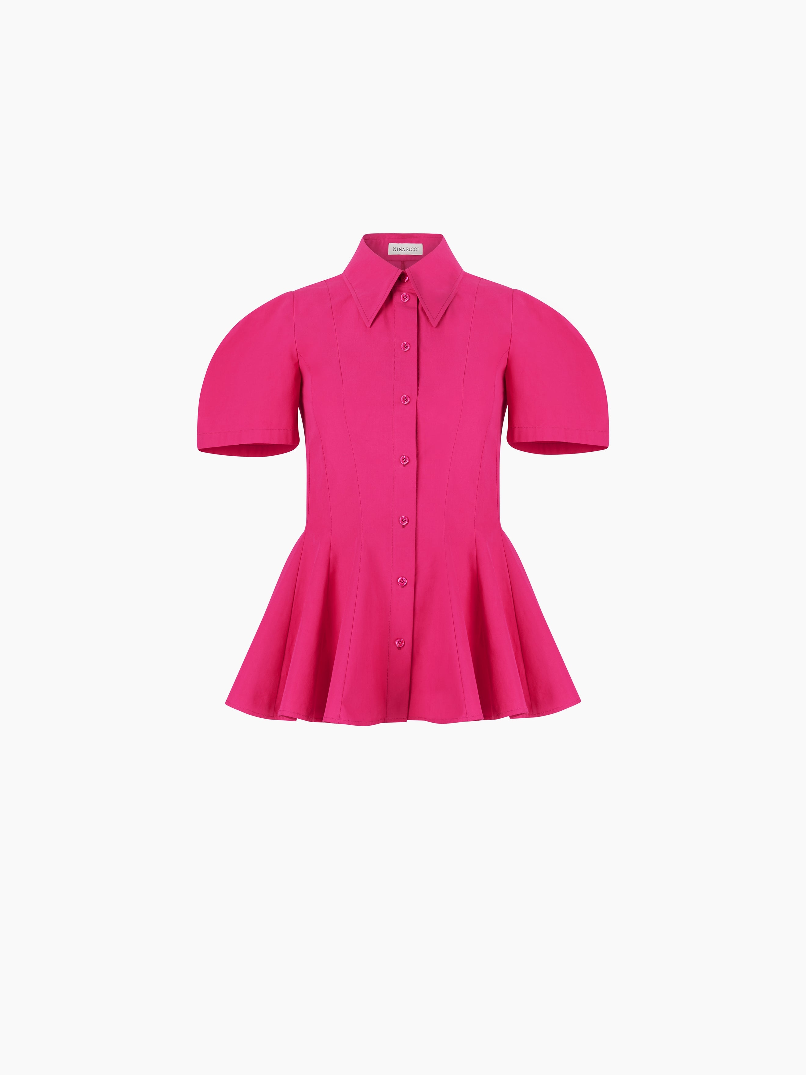 COTTON POPLIN PEPLUM SHIRT - 5