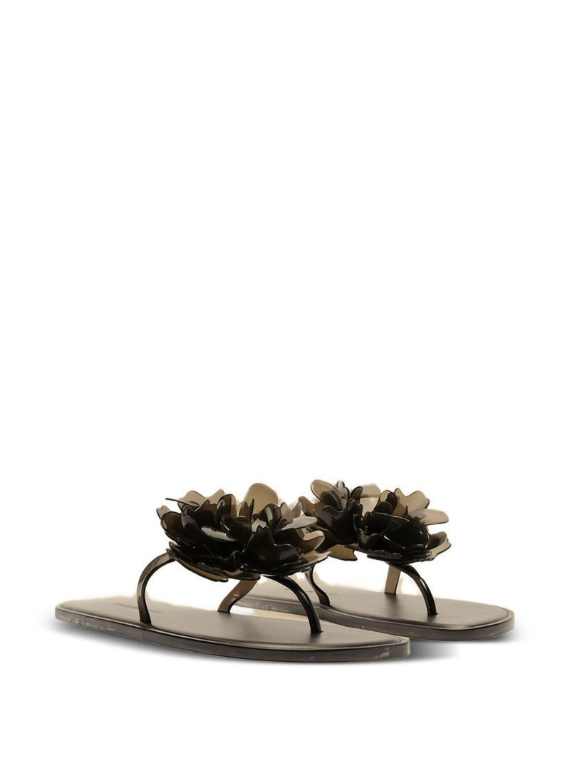 FARM RIO flower-appliqué sandals outlook