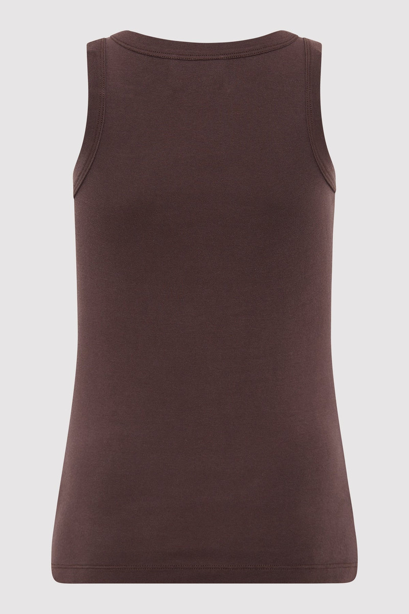 ST. AGNI Organic Cotton Bateau Tank - Raisin outlook