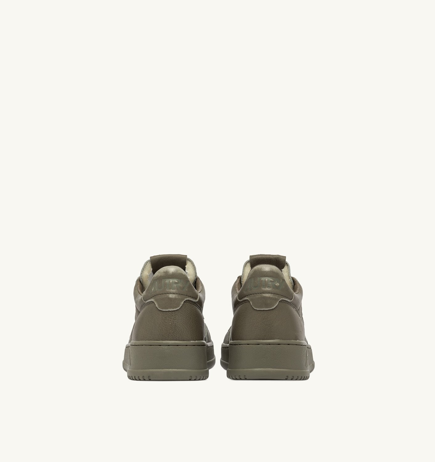 MEDALIST LOW SNEAKERS IN COVERT GREEN NAPA LEATHER - 3