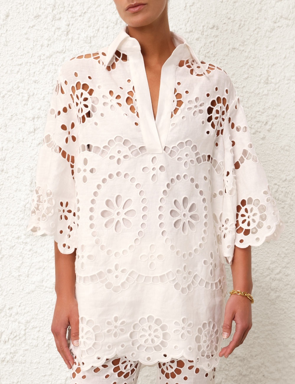 【送料&関税込】Zimmermann Lexi Embroidered Tunic Zimmermann LEXI EMBROIDERED TUNIC | REVERSIBLE