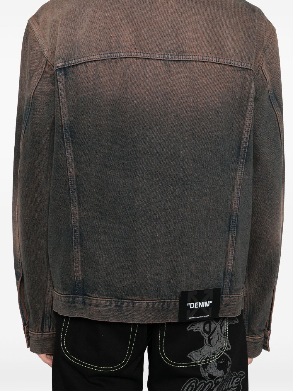 overdyed denim skate jacket - 5