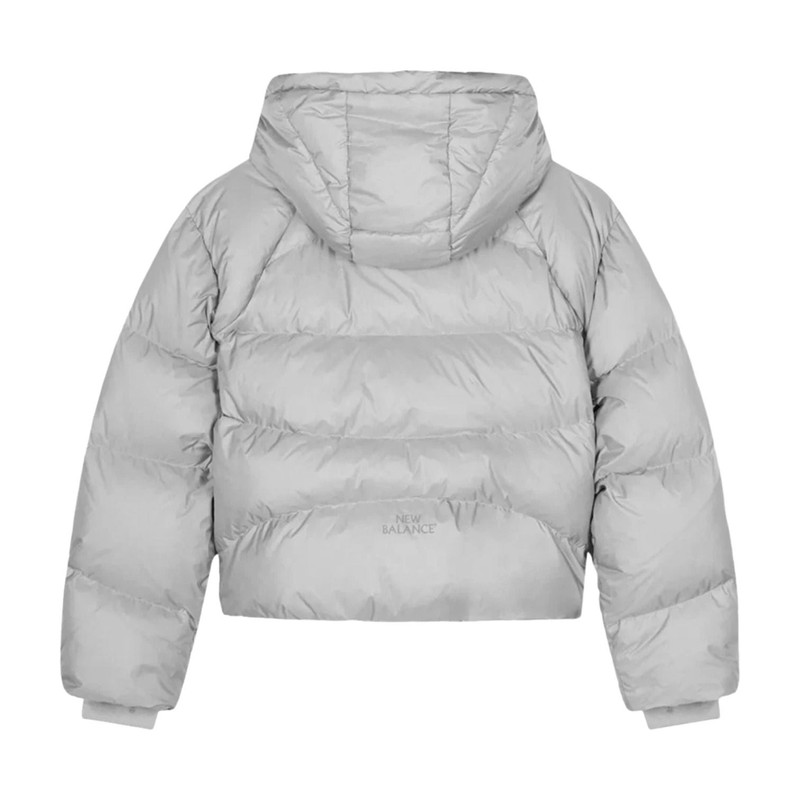 New Balance (WMNS) New Balance Flying Hooded Short Down Jacket Asia Sizing 'Silver' NBNPF4W072-91 outlook
