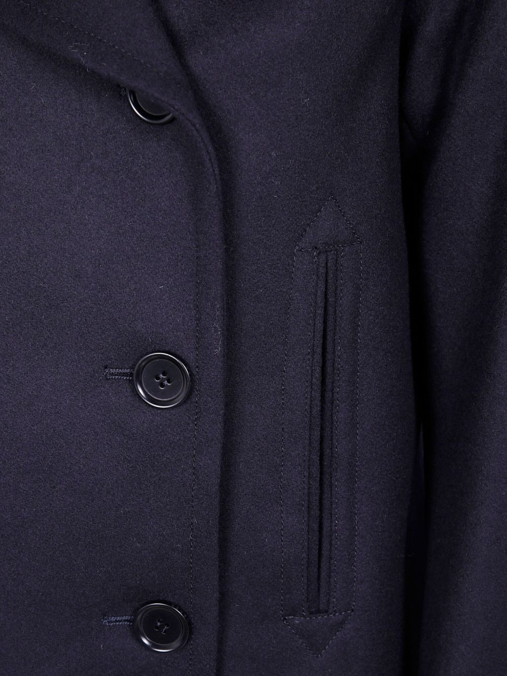 double-breasted wool coat - 3
