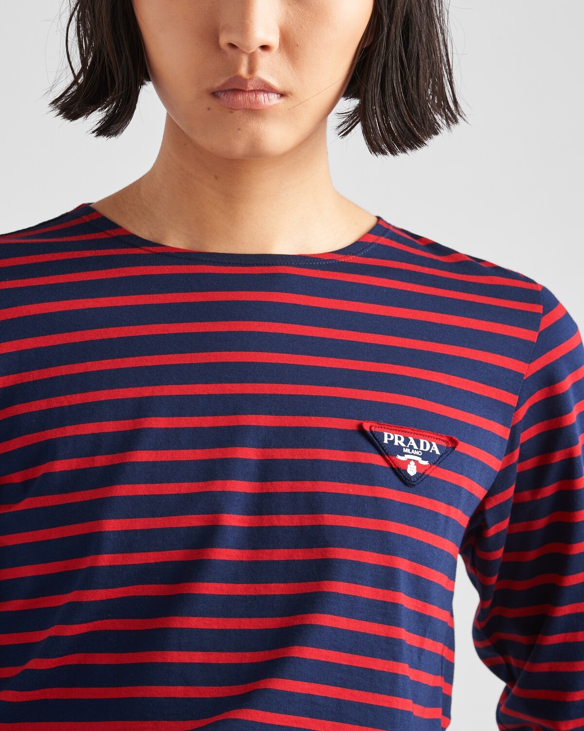 Long-sleeved striped jersey T-shirt - 4