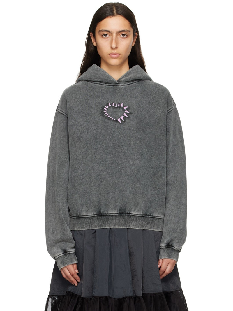 Black Faded Hoodie 1