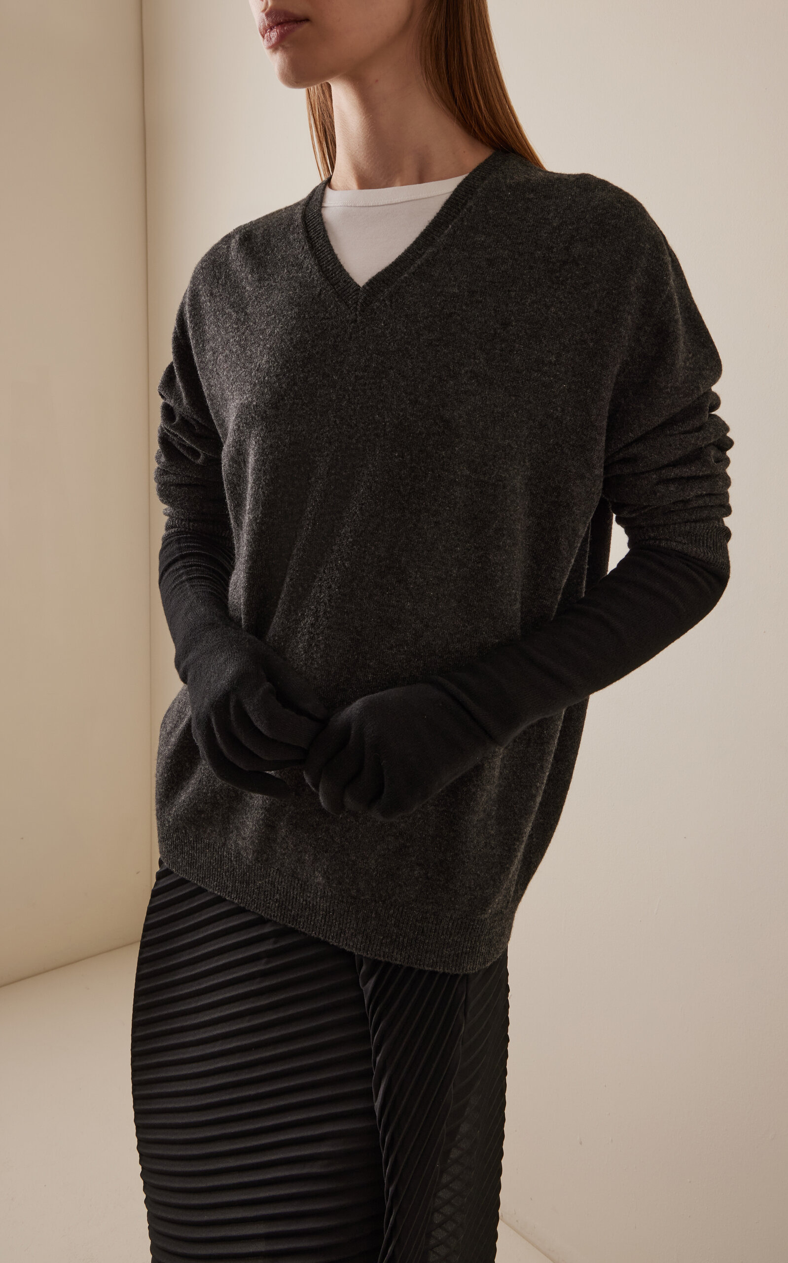 Ivot Cashmere Gloves black - 2